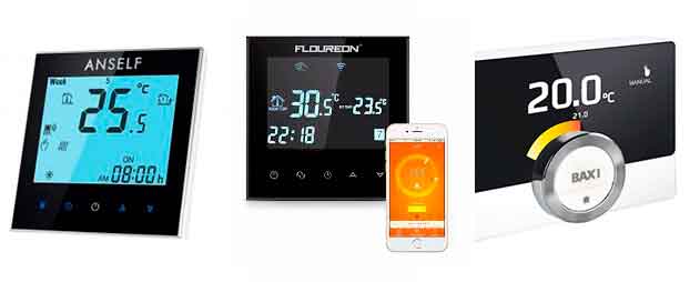 Termostato Inalámbrico termostato inalámbrico programable Pantalla LCD Digital Controlador de Temperatura Ambiente （Sin WiFi） Black